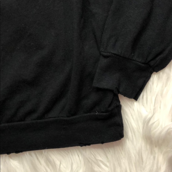 Wildfox Rose Heart Distressed Graphic Pullover - Picture 7 of 8